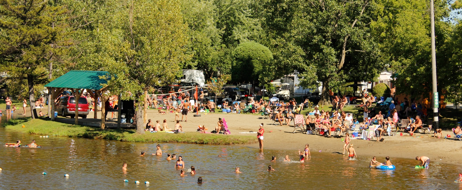 Camping Wickham Plage des Sources camping près de Drummondville