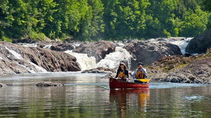 Route bleue de la région de l'Érable