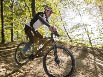 Mountain bike - Trail in the forest