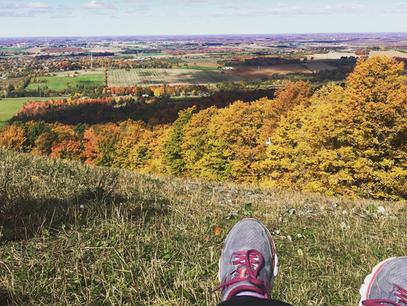 Une agréable montée à Gleason en couleurs.