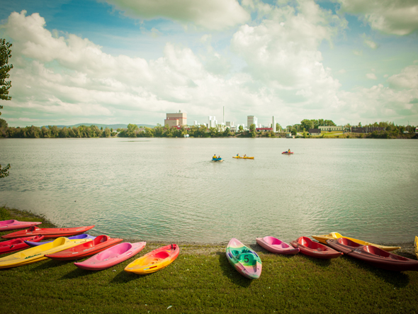 Kayaks au Réservoir Beaudet