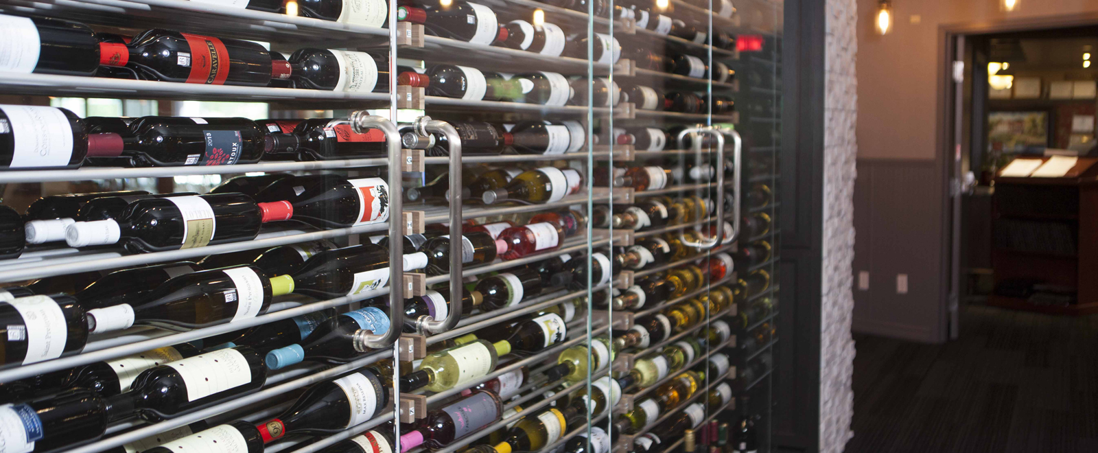 Une belle sélection de vins vous est offerte.