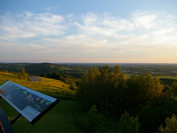 Un superbe coucher de soleil au Mont Arthabaska.