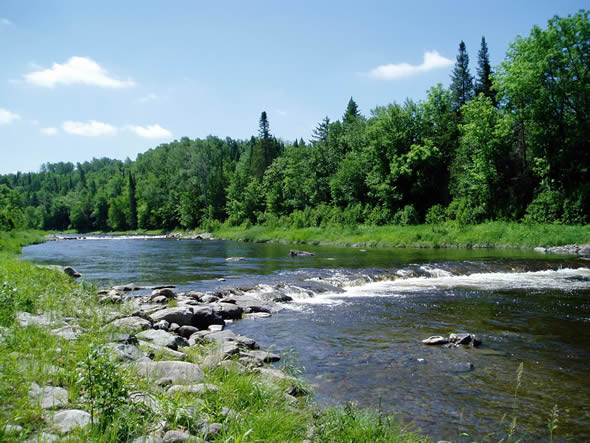 Riviere Nicolet, parcours de pêche