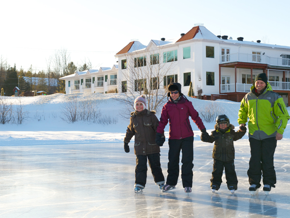 Patin au Manoir du lac William.