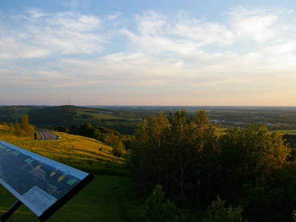 Une vue magnifique sur Victoriaville et sa région.