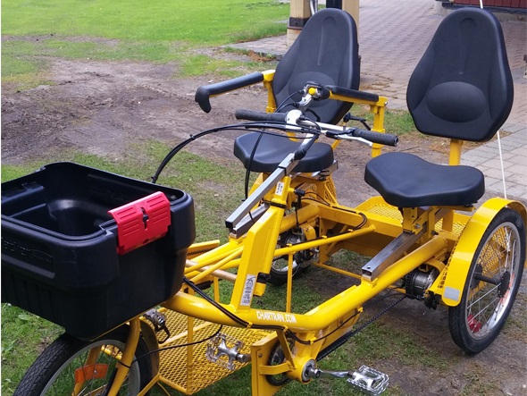 Vélo adapté à la Vélogare de Victoriaville.